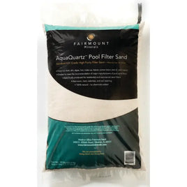 Clear plastic 50# bag of #20  grade silica sand designed for use in pool filtration systems.